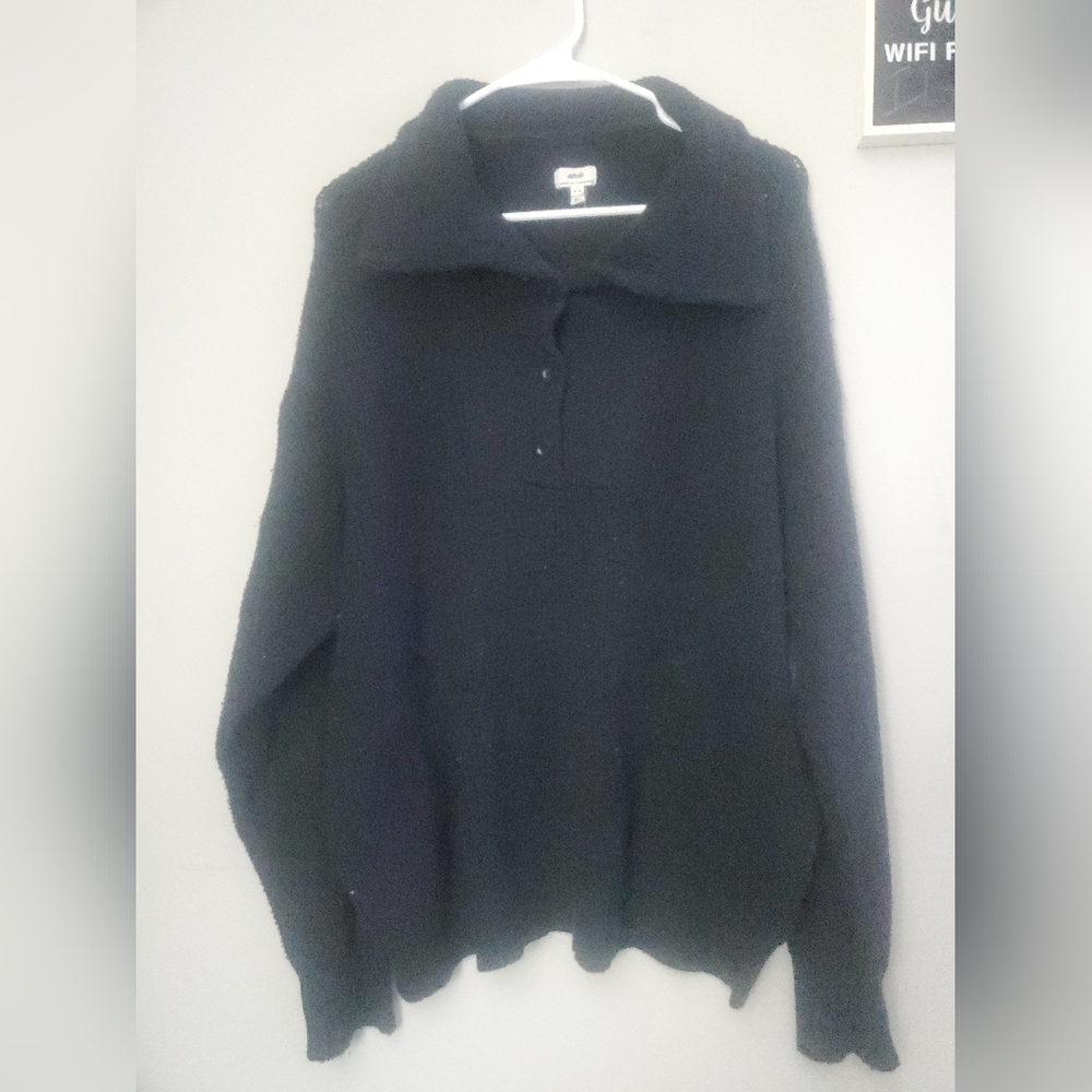 Aerie Classic Black Knit Sweater